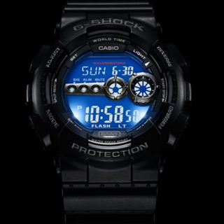 ดำดุ นาฬิกาคาสิโอ Casio G-Shock GD-100-1B 👍 | ถูก แท้ ชัวร์ | 👍 รับประกัน 1 ปี