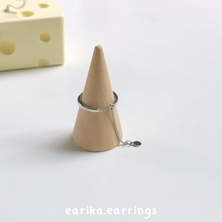 (กรอกโค้ด GG24P ลด 65.-) earika.earrings - basic flat ring แหวนเงินเกลี้ยง ฟรีไซส์ปรับขนาดได้