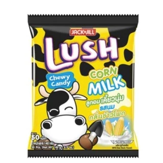 LusH ลัช ลูกอมเคี้ยวนุ่มสอดไส้รสต่างๆ มีให้เลือก 6รส คาราเมล,สตอเบอรี่,ช็อกโกแลต 50เม็ด-รสนม200เม็ด ลูกอม
