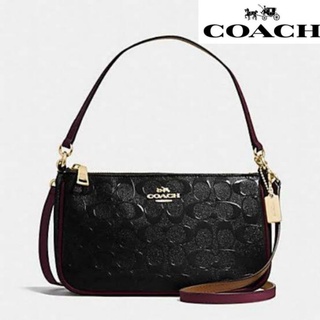 กระเป๋า Coach F56518 Top Handle Pouch แท้💯 ส่งฟรี