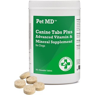 อาหารเสริมสุนัข Pet MD Canine Tabs Plus Advanced Vitamin and Mineral Dog Supplement แบบแบ่งขาย