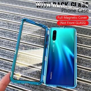 เคสโทรศัพท์กันกระแทกโลหะแม่เหล็กสําหรับ Huawei Nova 5T 6SE 7SE 3E 4E p20 Lite P30 Lite y9s y7p