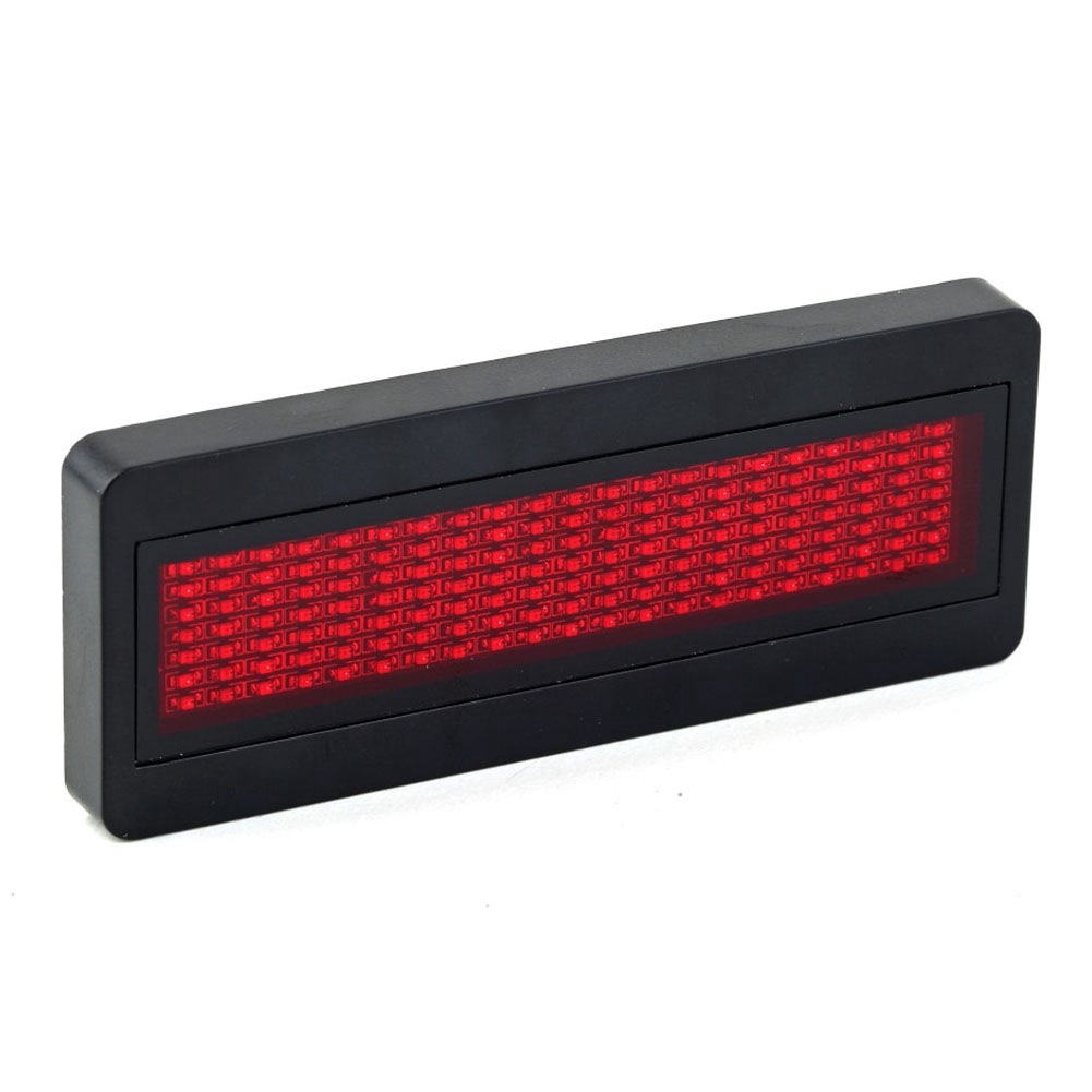 Programmable Digital LED Scrolling Name Sign Card Tag Moving Message Display