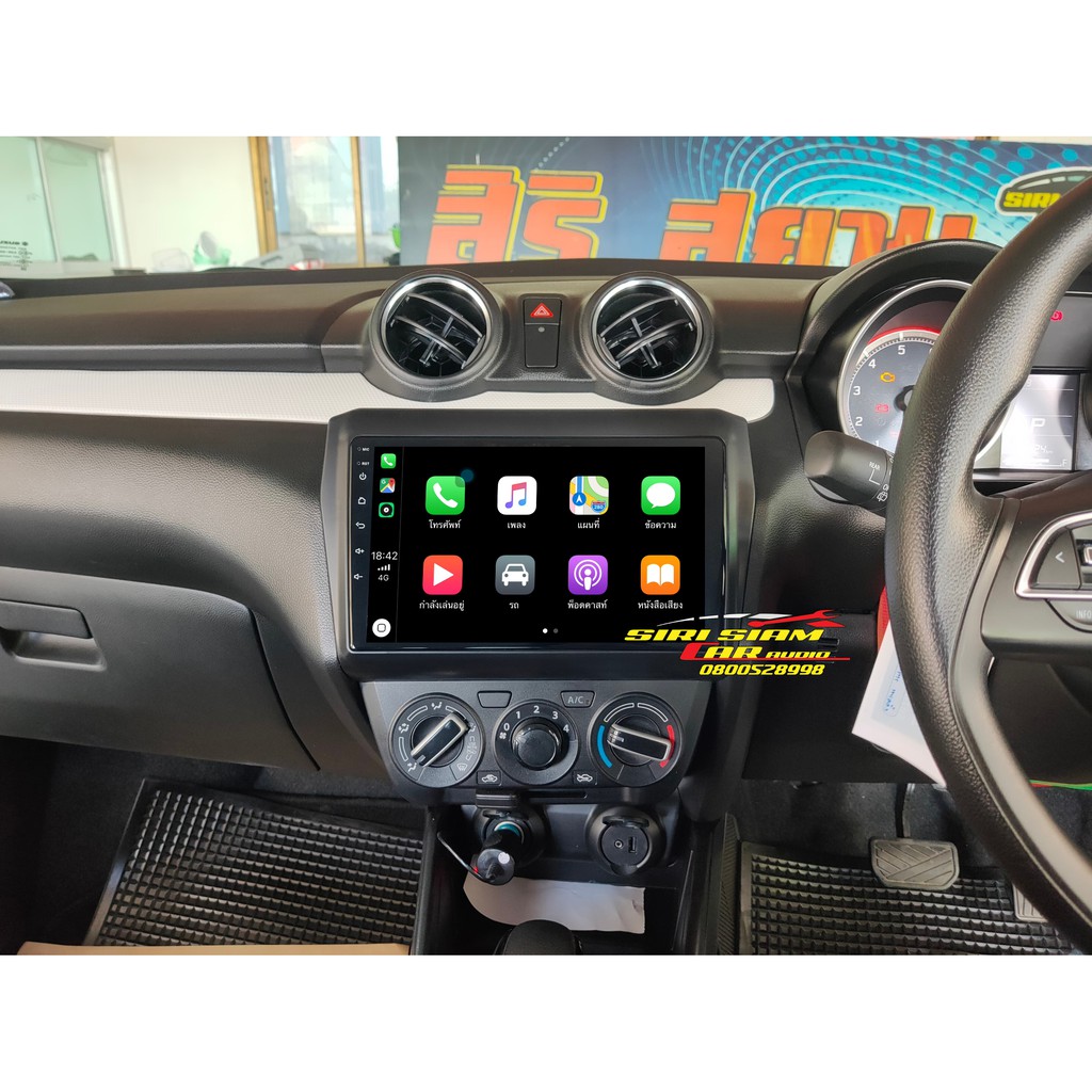 จอAndroid Suzuki Swift2018 จอ10นิ้ว IPS 2.5D DSP AHD 4G Applecarplay เครื่องเสียงติดรถยนต์ วิทยุAndroid