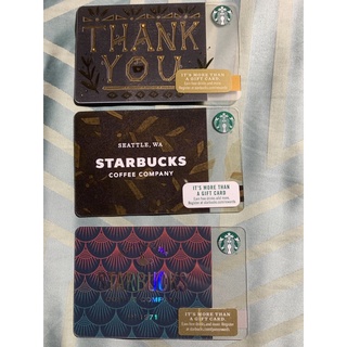 Starbucks cards set 3 ใบ 60.-