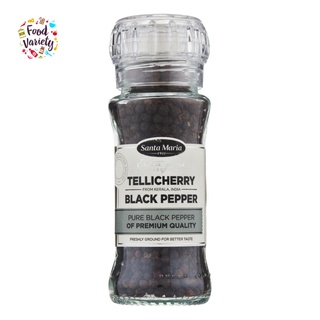 Santa Maria Tellicherry Black Pepper Grinder 70g ซานตามาเรีย เตลลิเชอร์รี เครื่องบดพริกไทยดำ 70กรัม