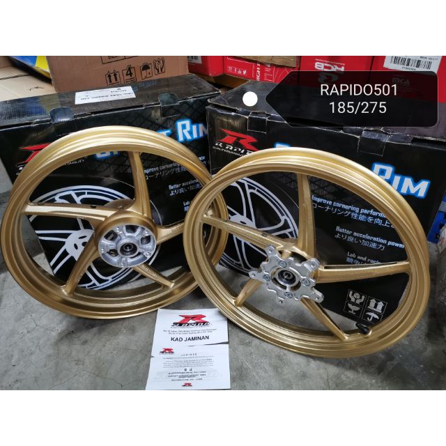 SPORT RIM RAPIDO 501 Y15ZR Y16ZR SEKALI TUBELESS (140/160-17~160/185-17)