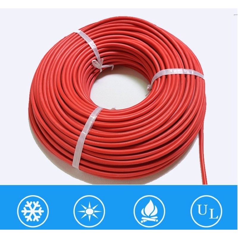 สายไฟซิลิโคน อ่อน พิเศษ ทนความร้อนสูง 12AWG 10AWG 8AWG 6AWG(ราคาต่อ1เมตร)