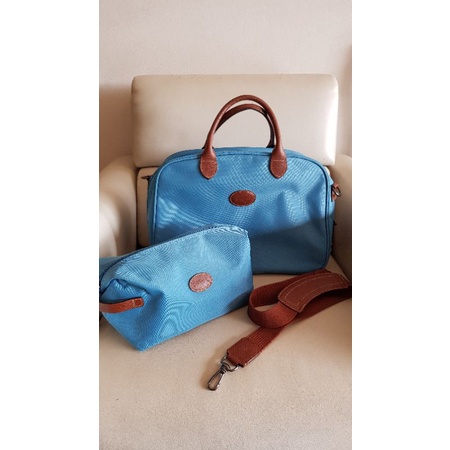 เซตกระเป๋าเดินทางแบรนด์ longchamp มือสองของแท้สวยๆ