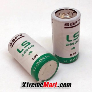 แบตเตอรี่ LS SAFT LS 26500 LS26500 3.6V 8000 mAh Li-SOCl2 Lithium Battery (ก้อนละ)