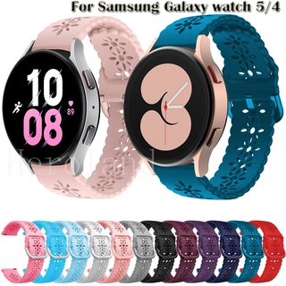 สายนาฬิกาข้อมือซิลิโคน 20 มม. สําหรับ Samsung Galaxy Watch 5 Pro Band WatchBand Galaxy Watch 4 40 มม. 44 มม. Classic 46 มม. 42 มม.