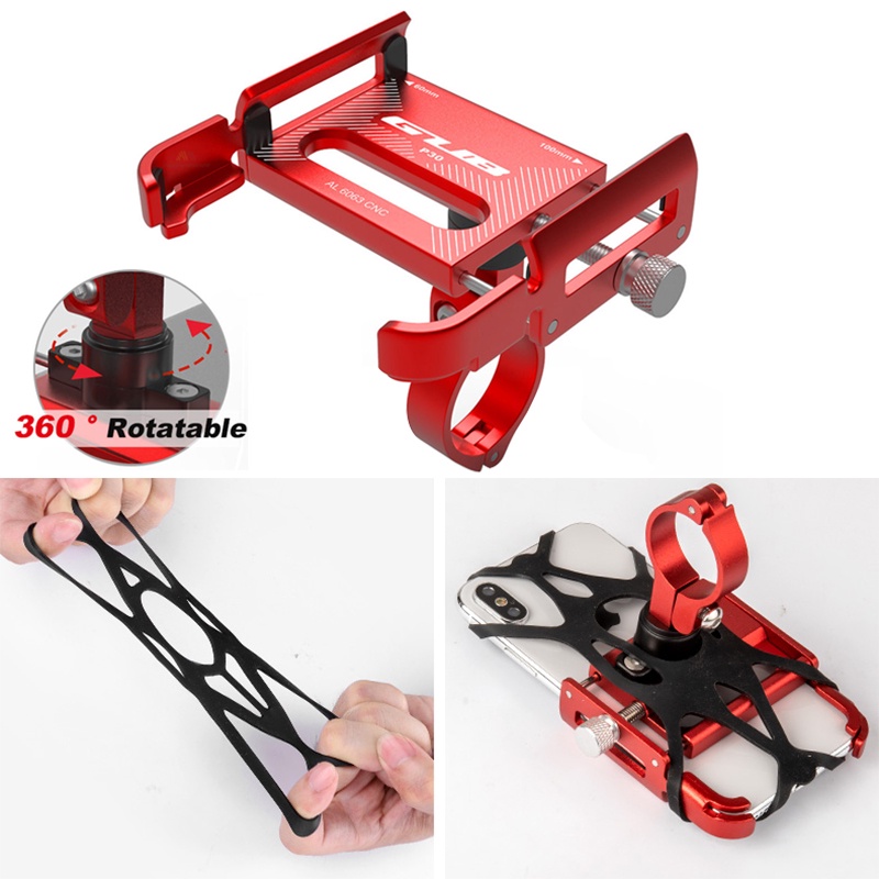 Gub P10 P20 ที่วางโทรศัพท์มือถือ อลูมิเนียม 3.5 นิ้ว ถึง 7.5 นิ้ว สําหรับรถจักรยานยนต์ สกูตเตอร์ P30 - รูปที่ 4