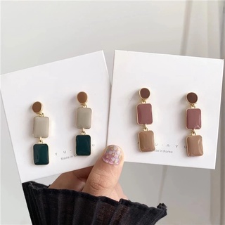 ต่างหู Elegant&amp;Ritualistic style drop glaze earrings