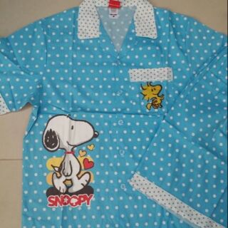 ลิขสิทธิ์แท้ ชุดนอน ผ้าคอตต้อน สนู๊ปปี้ SNoopy แขนสั้นขาสั้น ราคาป้าย 860บ. ฟรีไซด์ อก 42 ยาว 27 เอว 24-42 ยาว 22 นิ้ว