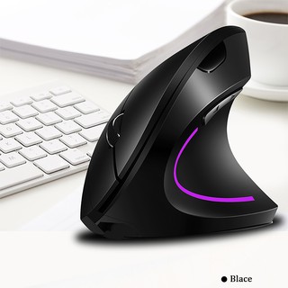 CHUYI Ergonomic Vertical Wireless Mouse USB 2.4G เกมสำนักงานเมาส์ไร้สายสำหรับพีซี 1600 DPI