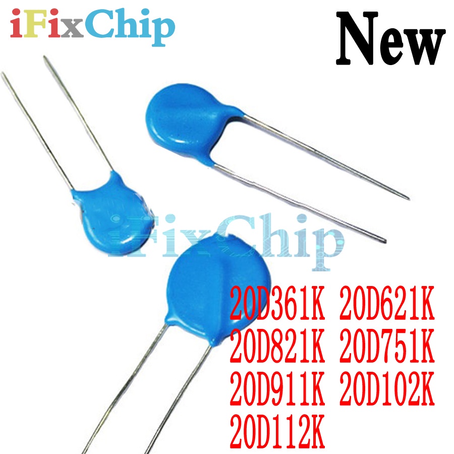 10pcs 20D361K 20D621K 20D821K 20D751K 20D911K 20D102K 20D112K 20mm