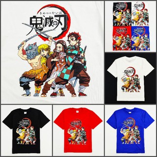 🔖เพิ่มสต๊อก เสื้อทันจิโร่ เนซุโกะ เสื้อดาบพิฆาตอสูร เสื้อยืดDemon Slayer Kimetsu no Yaiba