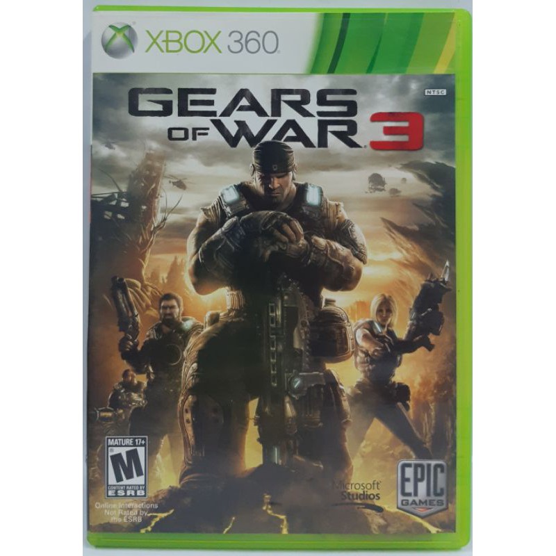X BOX 360  GEARS OF WAR 3 แผ่นแท้ X BOX 360 มือสอง
