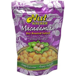 Nut Walker Dry Salted Macademia Nuts 150g  นัทวอล์คเกอร์ถั่วมาคาเดเมียอบเกลือ 150 กรัม