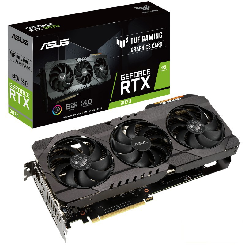 การ์ดจอ มีจำนวนจำกัด🔥🔥 VGA การ์ดแสดงผล ASUS DUAL RTX3070 O8G - 8GB GDDR6 กราฟฟิคการ์ด จัดส่งภายใน 5 
