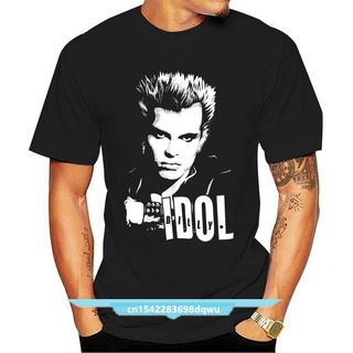 เสื้อยืดผ้าฝ้ายพิมพ์ลายขายดี เสื้อยืด พิมพ์ลาย BILLY IDOL สําหรับผู้ชาย