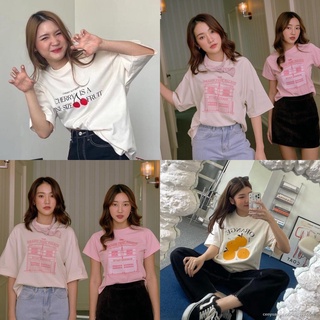 Morning Croissant Over Boys / | The Fem Tee Releases by Stylist (Cherry / Orange / Grand Hotel Tee) oversize SML