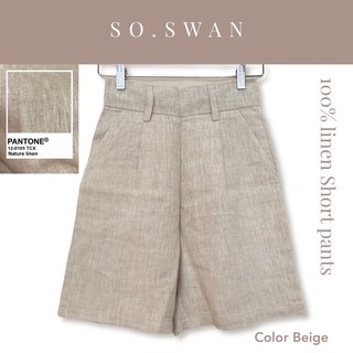 Short pants linen100% (beige)