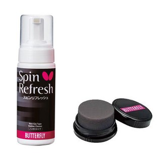 น้ำยาเช็ดยางปิงปอง BUTTERFLY  แบบโฟม Spin Refresh 150 ML + Clean Care