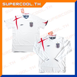 England 2005-07 World Cup Final Jersey เสื้อบอลย้อนยุคทีมชาติอังกฤษ เสื้อฟุตบอลอังกฤษ เสื้อทีมชาติอังกฤษ เสื้อengland