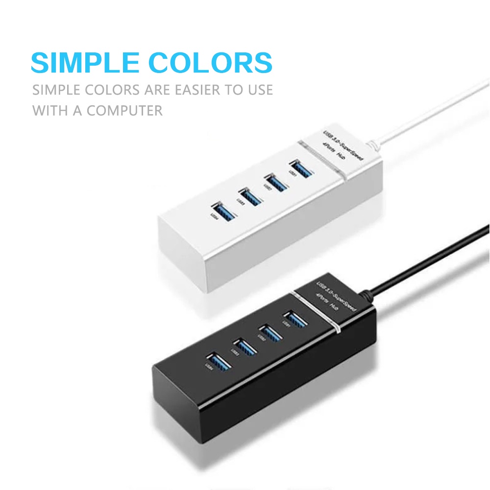 USB ความเร็วสูง 4 พอร์ตฮับ USB 3.0 USB HUB Adapter สำหรับ PC แล็ปท็อปอุปกรณ์เสริมคอมพิวเตอร์