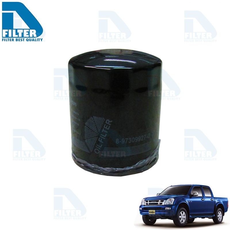 กรองน้ำมันเครื่อง Isuzu อีซูซุ D-Max ดีแม็ก 2002-2004 (2.5,3.0 ไดเร็ค) By D Filter (ไส้กรองน้ำมันเครื่อง) RO175N