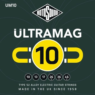 Rotosound สายกีต้าร์ไฟฟ้า ขนาด 0.10 - 0.46 รุ่น ULTRAMAG UM10 (Made in England)