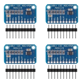 4pcs ADS1115 16 Bit 4 Channel I2C IIC For Raspberry Pi ADC PGA Amplifier High Precision Converter Development Board For