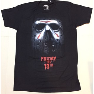 เสื้อยืดคอกลมcrew neckเสื้อภาพยนตร์ FridayThe13th ลิขสิทธิ์แท้S-4XL