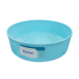 ขันน้ำกลม รุ่น ขัน21ฟ้า ขนาด 21 ซม. สีฟ้า สายยาง ที่ฉีดน้ำ Round Water Bowl, Model 21 Blue, Size 21 cm. Blue