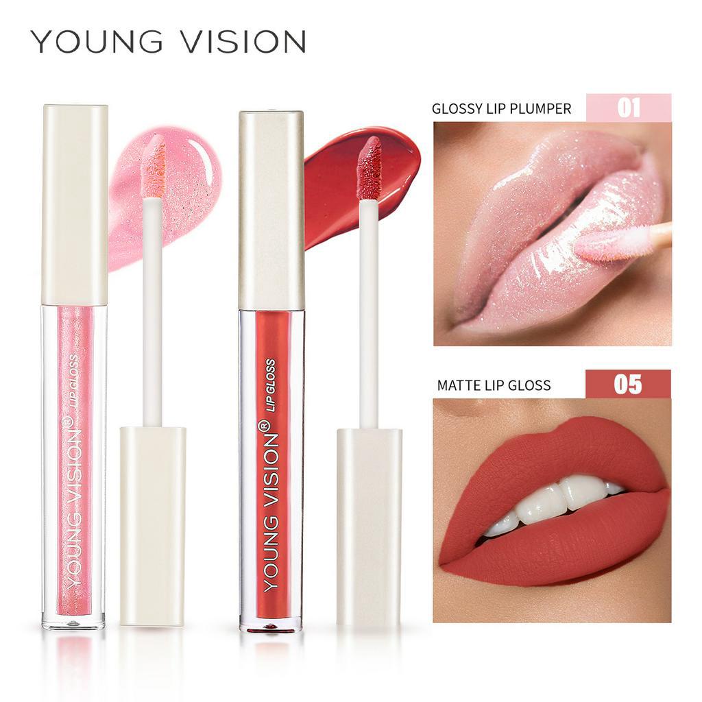 6 สี Velvet Lip Gloss Not Easy to Stick Cup Toot Lip Gloss Liquid ลิปสติก