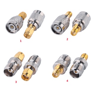 อะแดปเตอร์แจ็ค RF Coaxial เชื่อมต่อทองเหลือง SMA เป็น TNC ตัวผู้ และตัวเมีย 2 ชิ้น