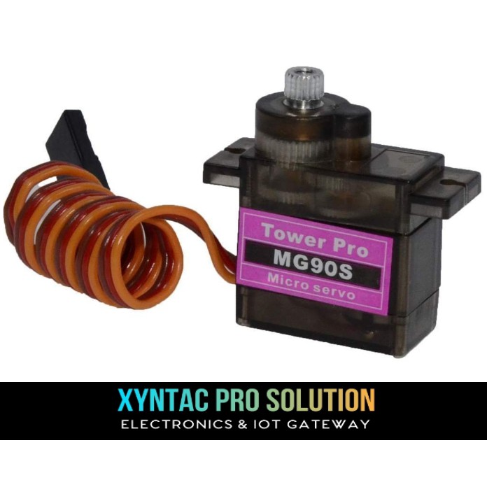 MG90S Micro Servo 2.2KG เกียร์โลหะ 180 องศา + อุปกรณ์เสริมฟรี MG90 อัพเกรด
