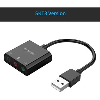 ORICO (SKT3 Version)  External USB Sound Card Adapter for Laptop Computer PC Headset Mic OF