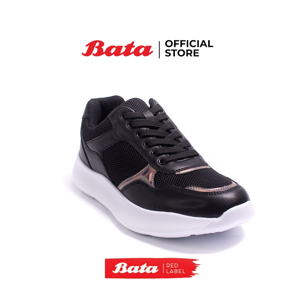 Bata Red Label บาจา รองเท้าสนีคเคอร์ รองเท้าผ้าใบแฟชั่น ส้นหนา น่ารักทันสมัย สำหรับผู้หญิง รุ่น City Trekker สีดำ 5606620