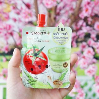 ‼️Smooto tomato aloe snail jelly scrub (แบบซอง)​