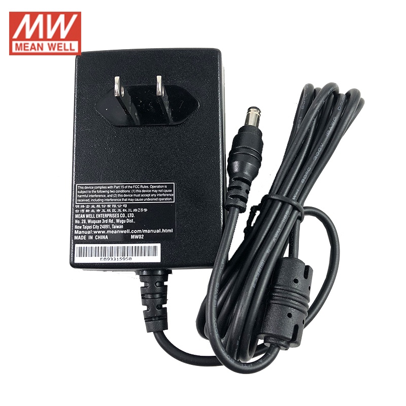 Meanwell GST18U48-P1J อะแดปเตอร์ติดผนังอุตสาหกรรม 48V 0.375A 18W ระดับ VI MEAN WELL Adaptor Switchin