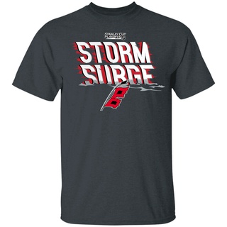 เสื้อยืดสีขาว[พร้อมส่ง] เสื้อยืดแขนสั้น ผ้าฝ้าย แบบนิ่ม พิมพ์ลาย Carolina Hurricanes Stanley Cup Playoffs Bound Heads Up