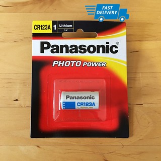 ถ่าน Panasonic CR123A ถ่านลิเที่ยม สำหรับ กล้อง ไฟฉาย Surefire ของแท้ ของใหม่ Lithium Battery 3V CR123