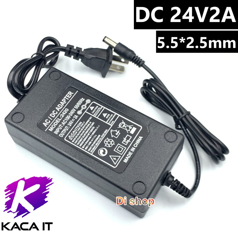DC 24V 2A  ( 5.5*2.5mm ) DCสองสาย 24V2A อะแดปเตอร์ Adapter