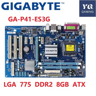 GIGABYTE GA-P41T-ES3G Desktop Motherboard G41 Socket LGA 775 Q8200 Q8300 DDR3 8G ATX UEFI BIOS Original Used Mainboard