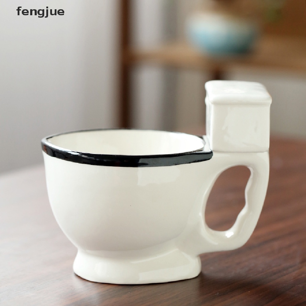 fengjue Toilet Ceramic Mug 300ml Coffee Tea Milk Ice Cream Cup Water Cup Christmas gifts FJ