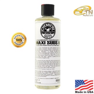 Chemical Guys Maxi-Suds II Super Suds Car Wash Shampoo - Strawberry (16 oz) (ของแท้)