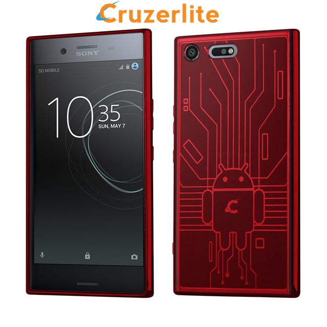 เคส สำหรับ Sony Xperia XZ Premium Cruzerlite Bugdroid Circuit : Red