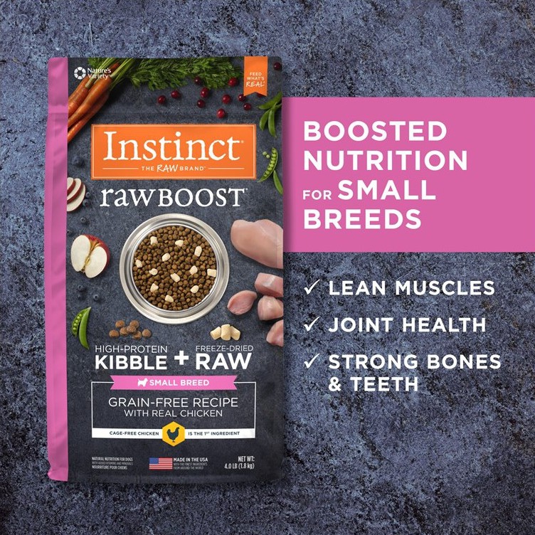 พร้อมส่ง อาหารสุนัข Instinct Raw Boost with Real Chicken for small